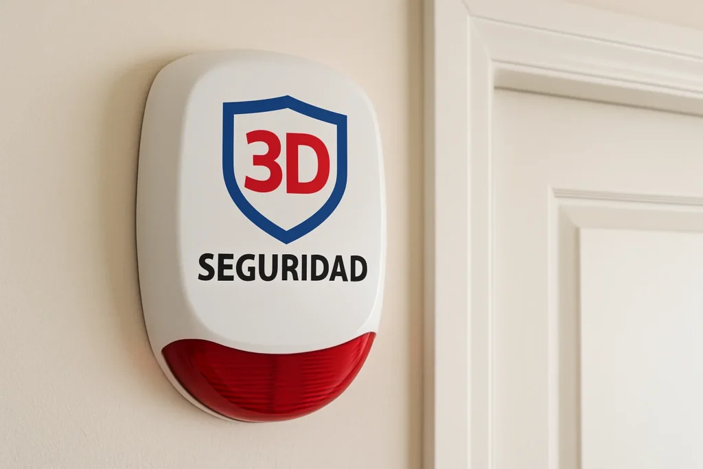 Alarma de 3D Seguridad en el interior de una vivienda