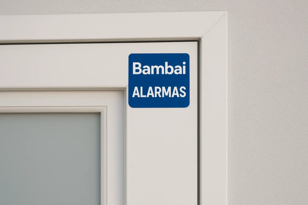 Pegatina de Bambai alarmas