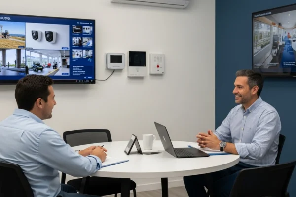 Persona de Trablisa explica servicio a cliente