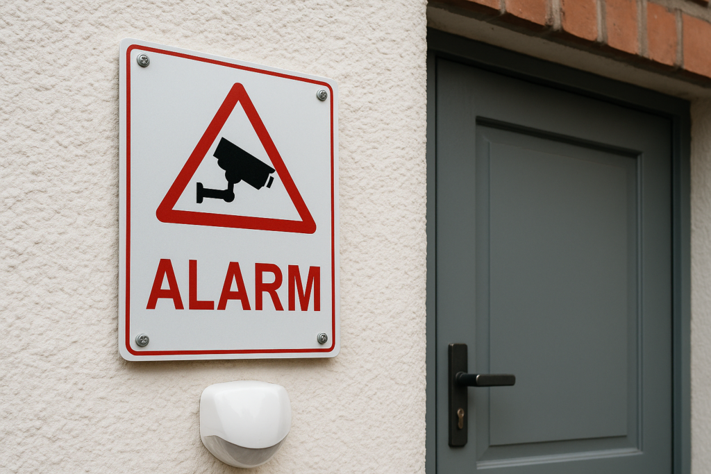 Carteles disuasorios de alarmas