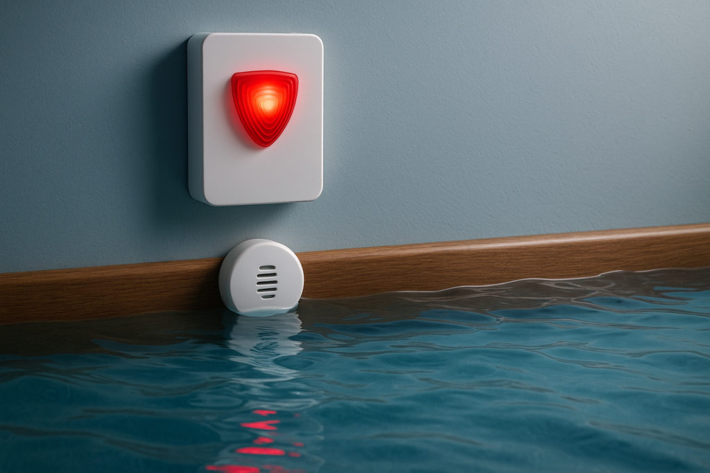 Alarma con detector de inundación