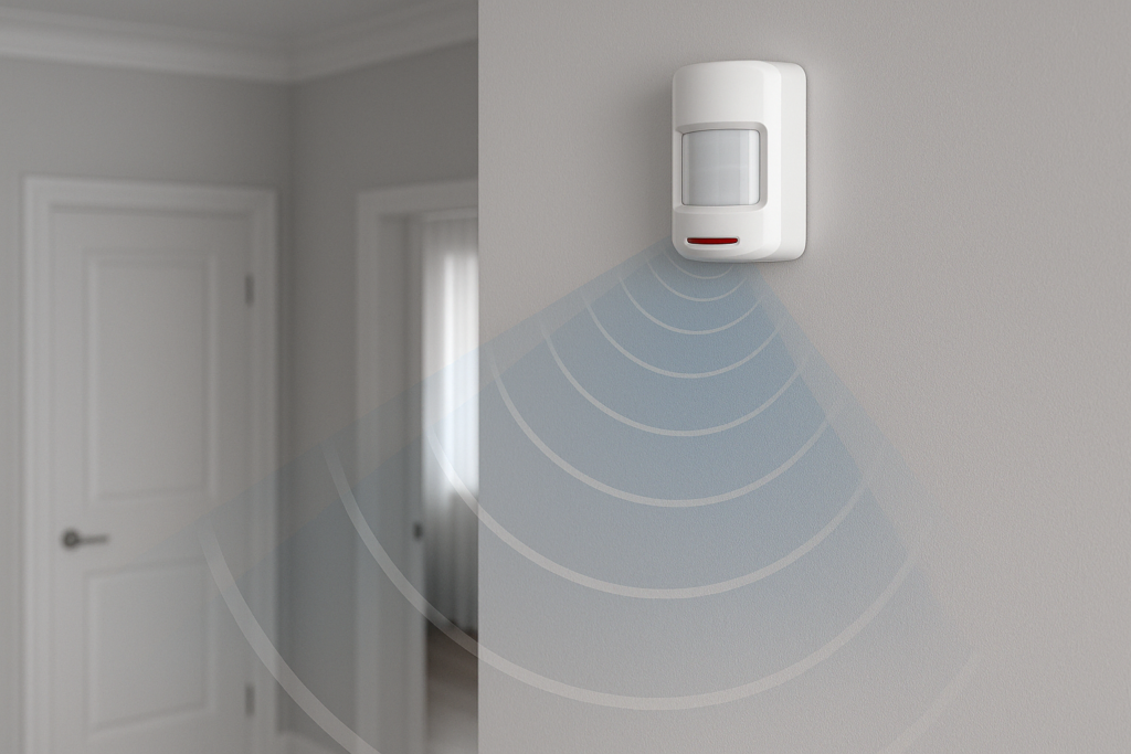 Alarma con detector volumétrico