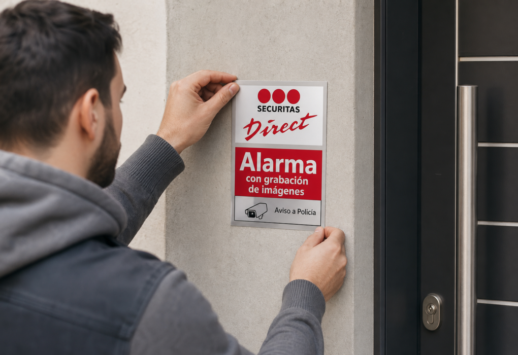 Pegatina Securitas Direct: legalidad, multas y seguridad real